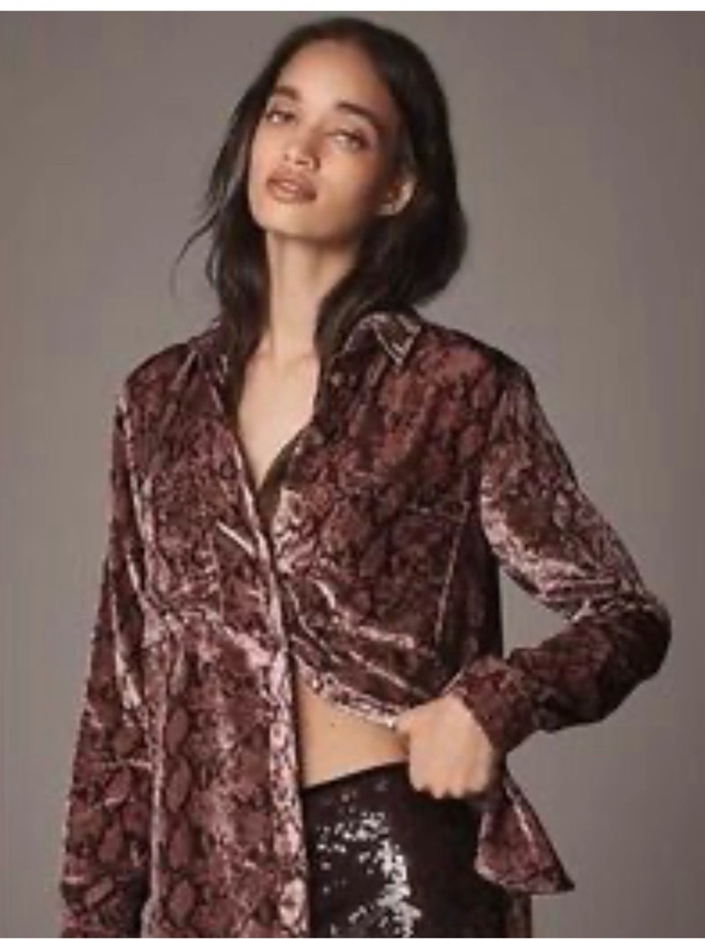 Pilcro Velvet Shirt